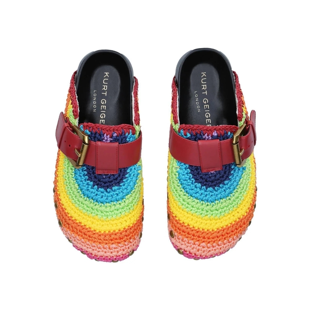 Kurt Geiger London  rainbow mules
